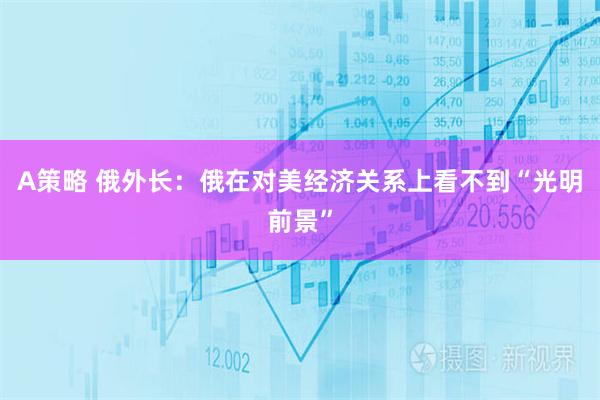 A策略 俄外长：俄在对美经济关系上看不到“光明前景”